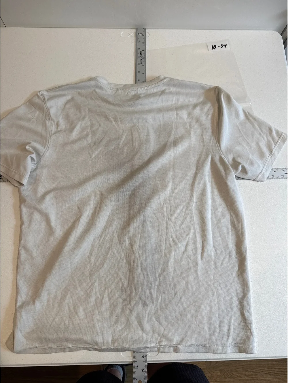 CHAMPION RUNNING ATHLETIC SHIRT WHITE SIZE LARGE - Picture 3 of 4